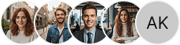 Multiple investor profile avatars on Manto Investorio trading review block